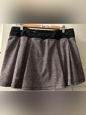 lululemon athletica Heathered Purple Skort with Black Waistband